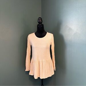 Matilda Jane Long-Sleeve Peplum Top S